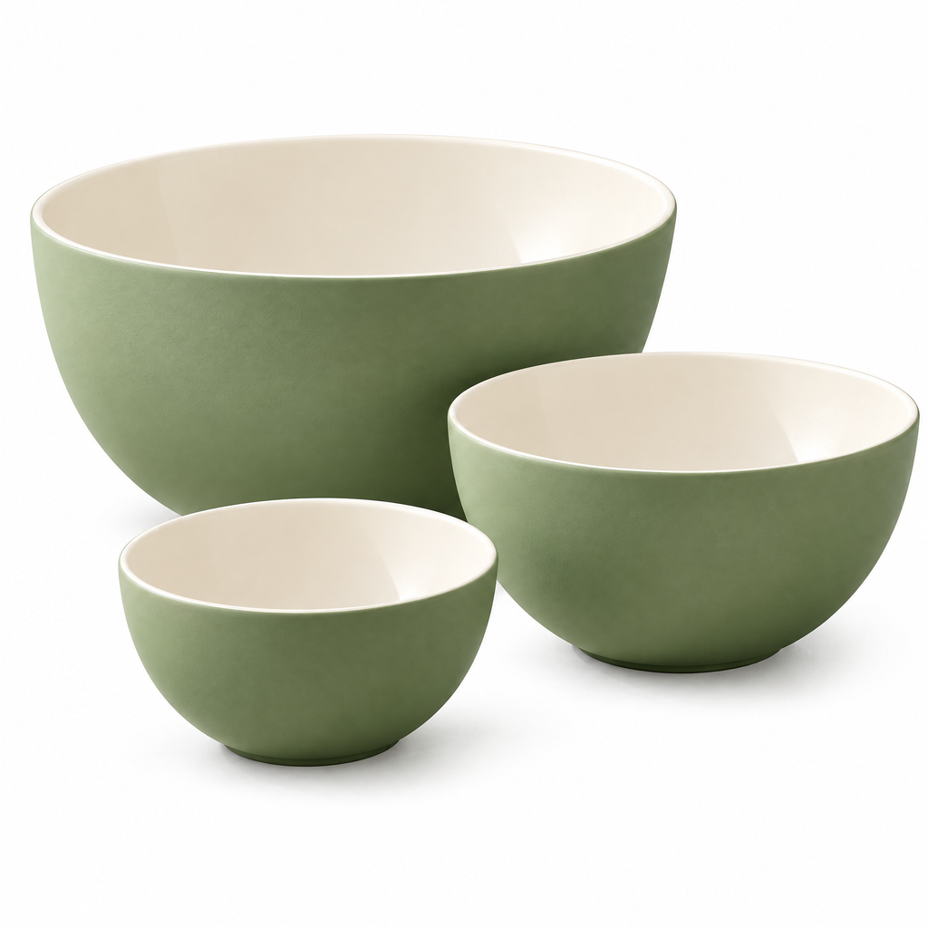 3-Piece Green Nesting Bowl Set — detail 4